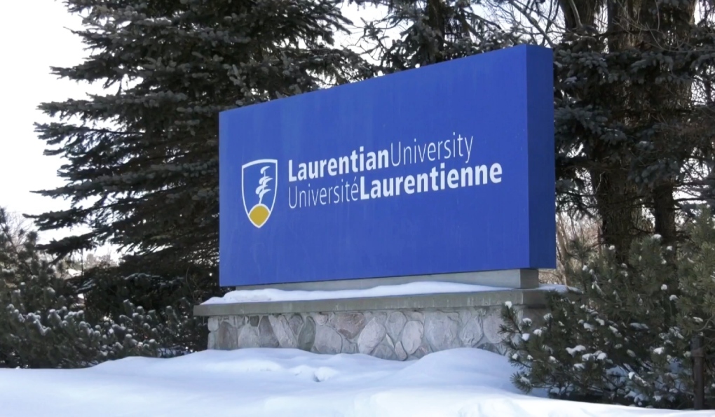 Laurentian University sign in Sudbury, Ont.  (File)
