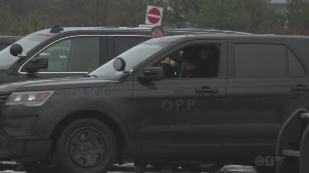 OPP vehicles in Simcoe County. (Rob Cooper/CTV News)