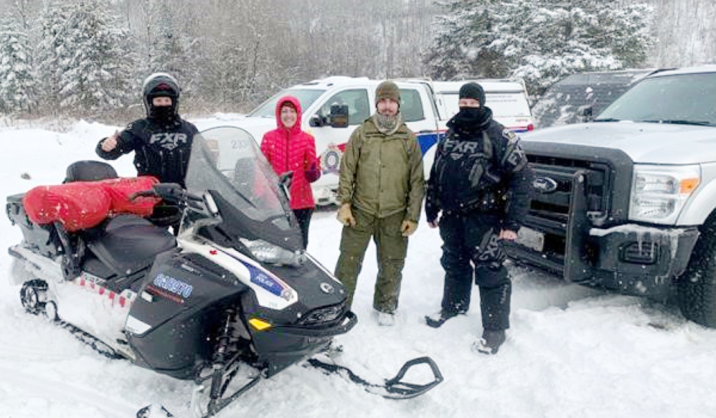 With some help from the province, Greater Sudbury Police were able to rescue two people who went missing during a weekend camping trip. (Supplied)