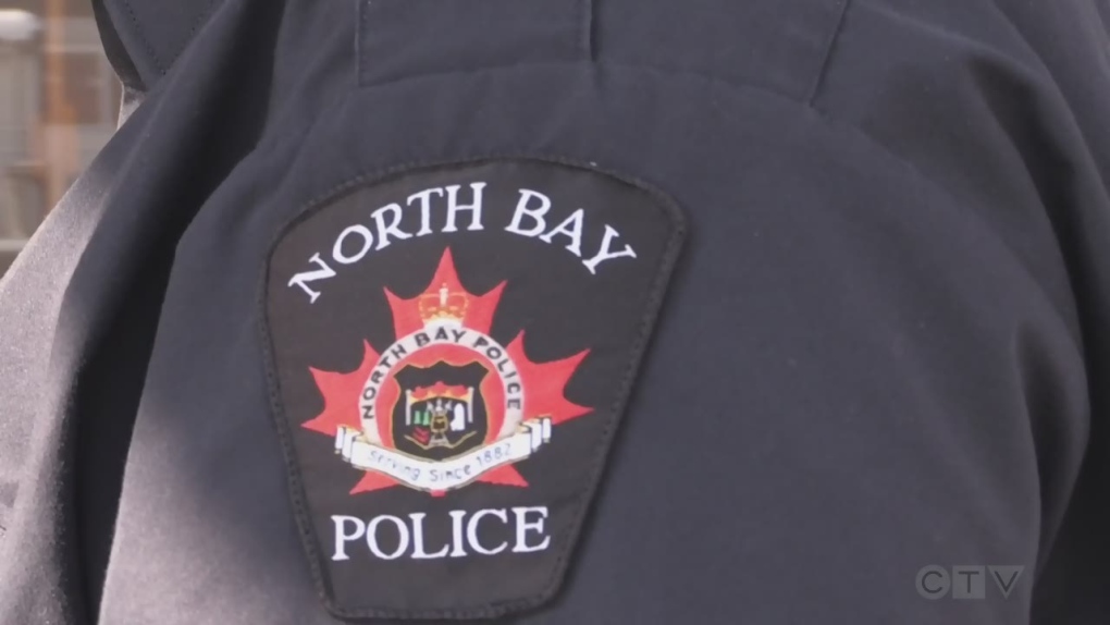 North Bay police officer. Feb. 1/21 (Eric Taschner/CTV Northern Ontario)