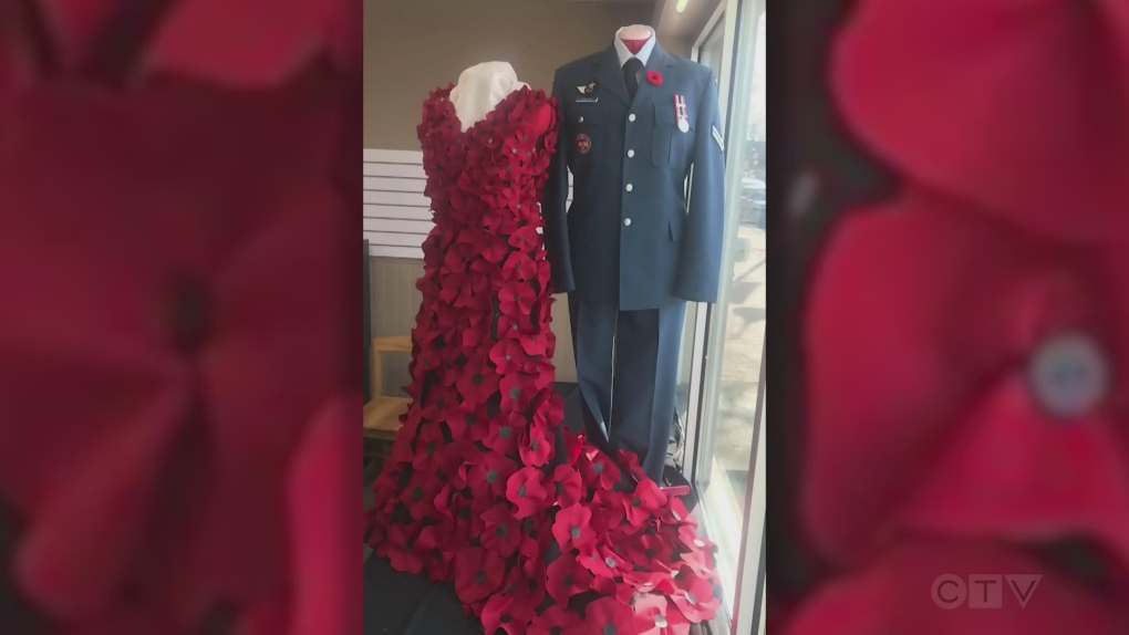 Unique poppy dress on display in Powassan - North Bay News