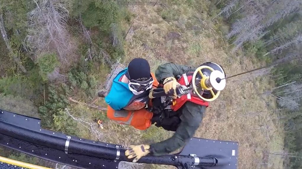 WATCH: Daring helicopter rescue of hiker from park