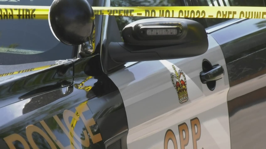 OPP cruiser with police tape - File image. (CTV News)
