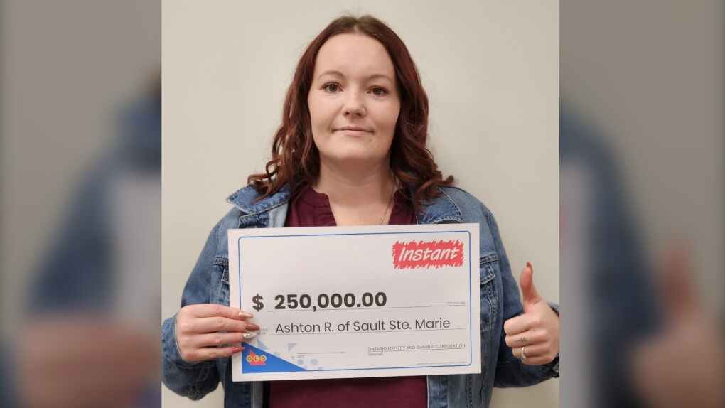 Ashton Roach of Sault Ste. Marie is $250,000 richer after winning with Instant Jackpot. (Supplied)