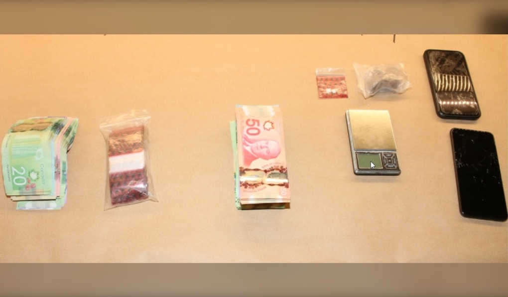OPP officers seized more than $6,000 of suspected cocaine and fentanyl along with more than and over $10,000 in cash. (Supplied)