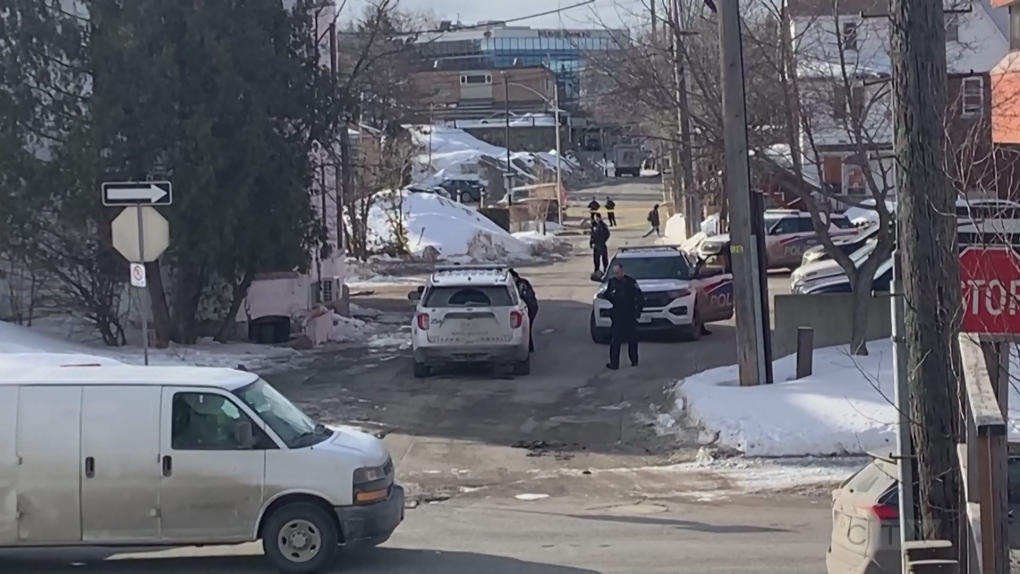 Video Of The Police Presence In Downtown Sudbury