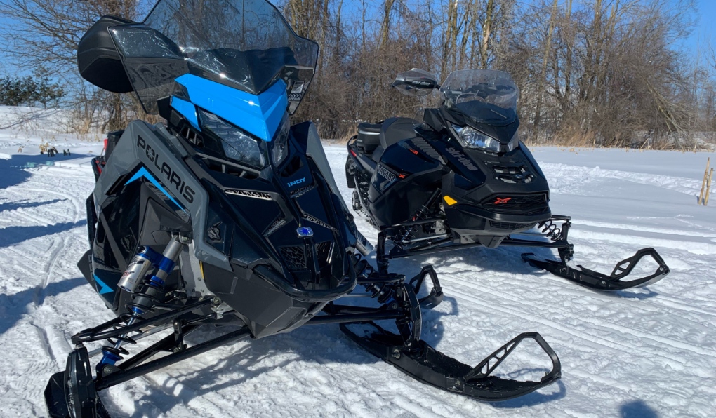 A man who struck a snow-covered tree stump on a Quebec snowmobile trail has been awarded almost $3.3 million following a lengthy lawsuit. (File)