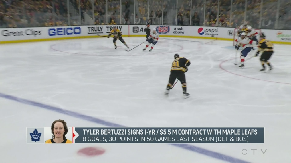 Finally in the playoffs, Bruins' Tyler Bertuzzi thrives in spotlight