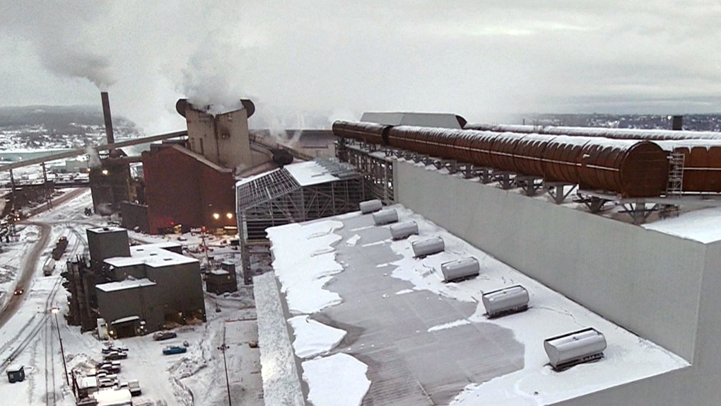 Partial roof collapse at Algoma Steel in the Sault