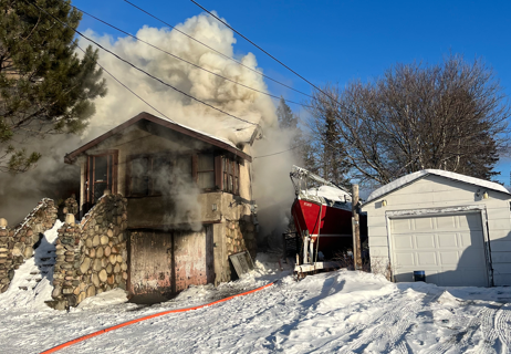 House destroyed in Capreol following afternoon fire | CTV News