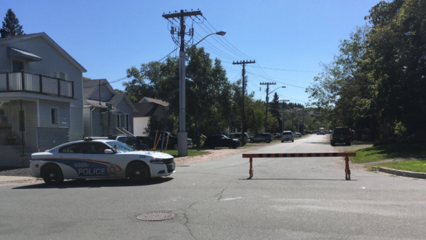 Barricades were set up on several Sudbury roads