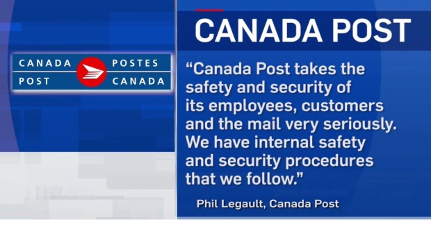 Canada Post statement on Tuesday's bomb threat