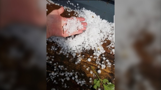 Hail in Kirkland Lake