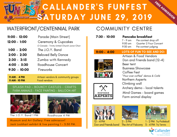 Callander's FunFest schedule