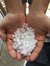 Handful of hail