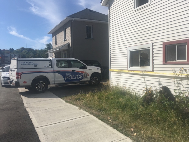 Sudbury police are investigating a suspected arson