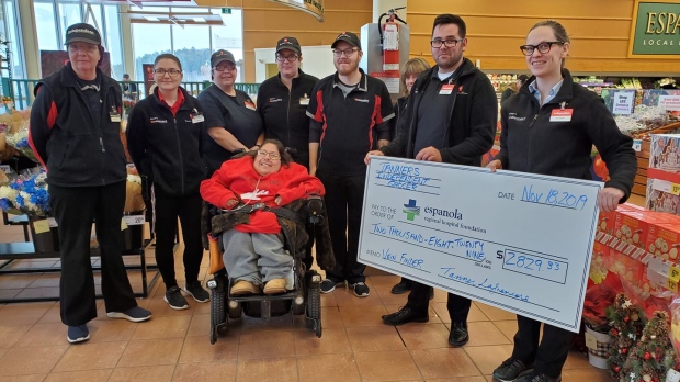 An Espanola grocery store collects over $2,800