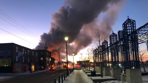 Early morning fire in downtown North Bay