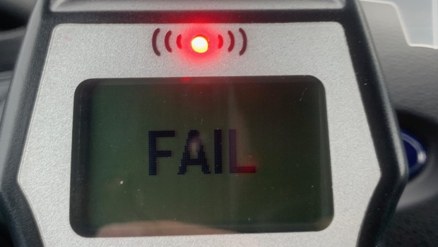Breathalyzer registers fail