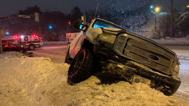 Driver of truck fled on foot after sudbury crash