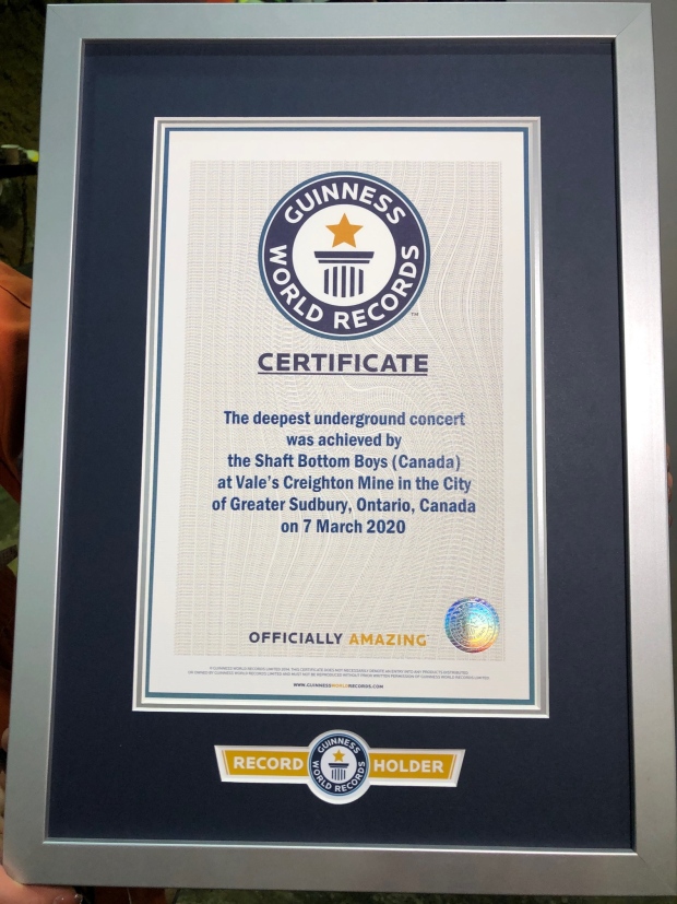 Guinness World Record Certificate 2