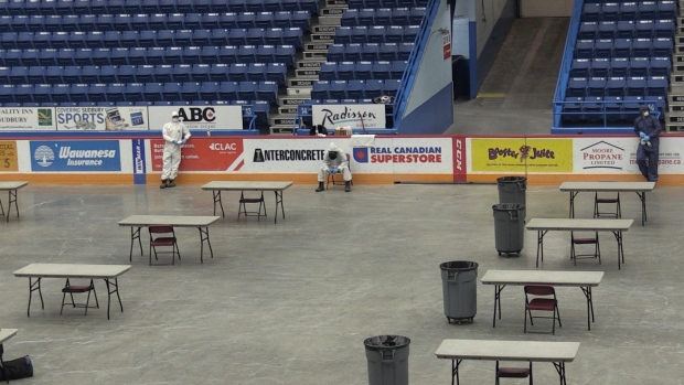 Sudbury Arena Floor Tables