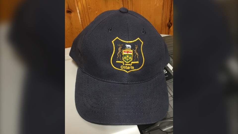Front of stolen Ontario Parks hat