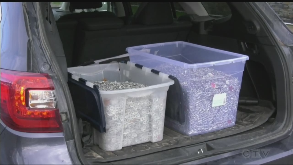 Pop tabs are being collected to buy equipment