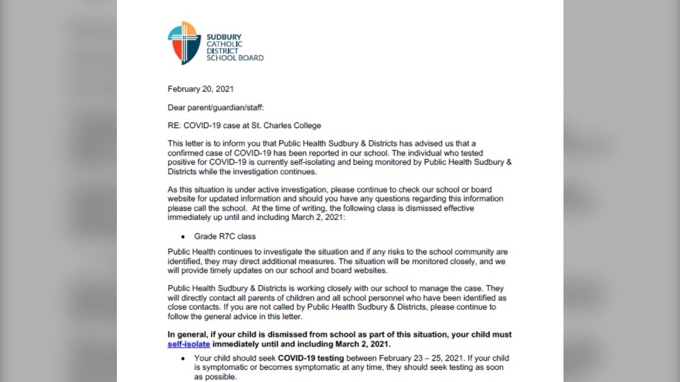Sudbury Catholic School Board on Feb. 20