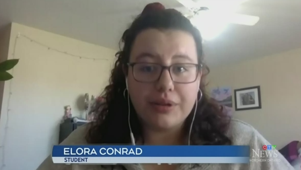 Elora Conrad, third-year university student