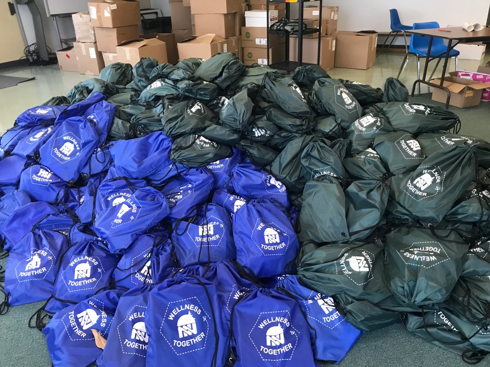 Wellness bags for Near North School Board students