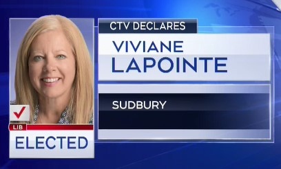 Liberal Viviane Lapointe elected for the Sudbury r